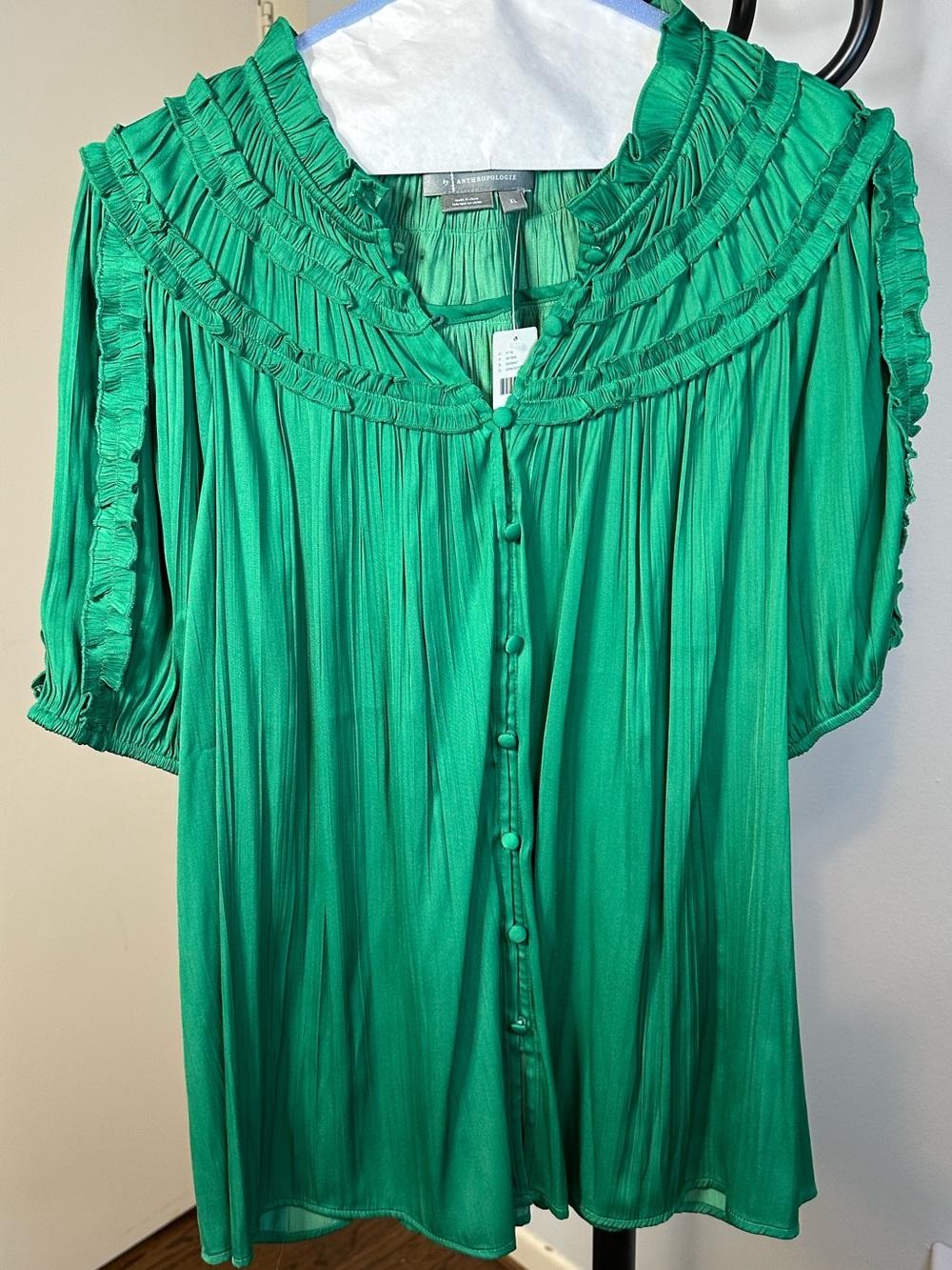 Anthropologie NWT Green Shirt
